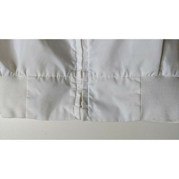 Vintage 1986 STROH Beer Statue centennial Liberty white nylon jacket L Hipster - Picture 4 of 10